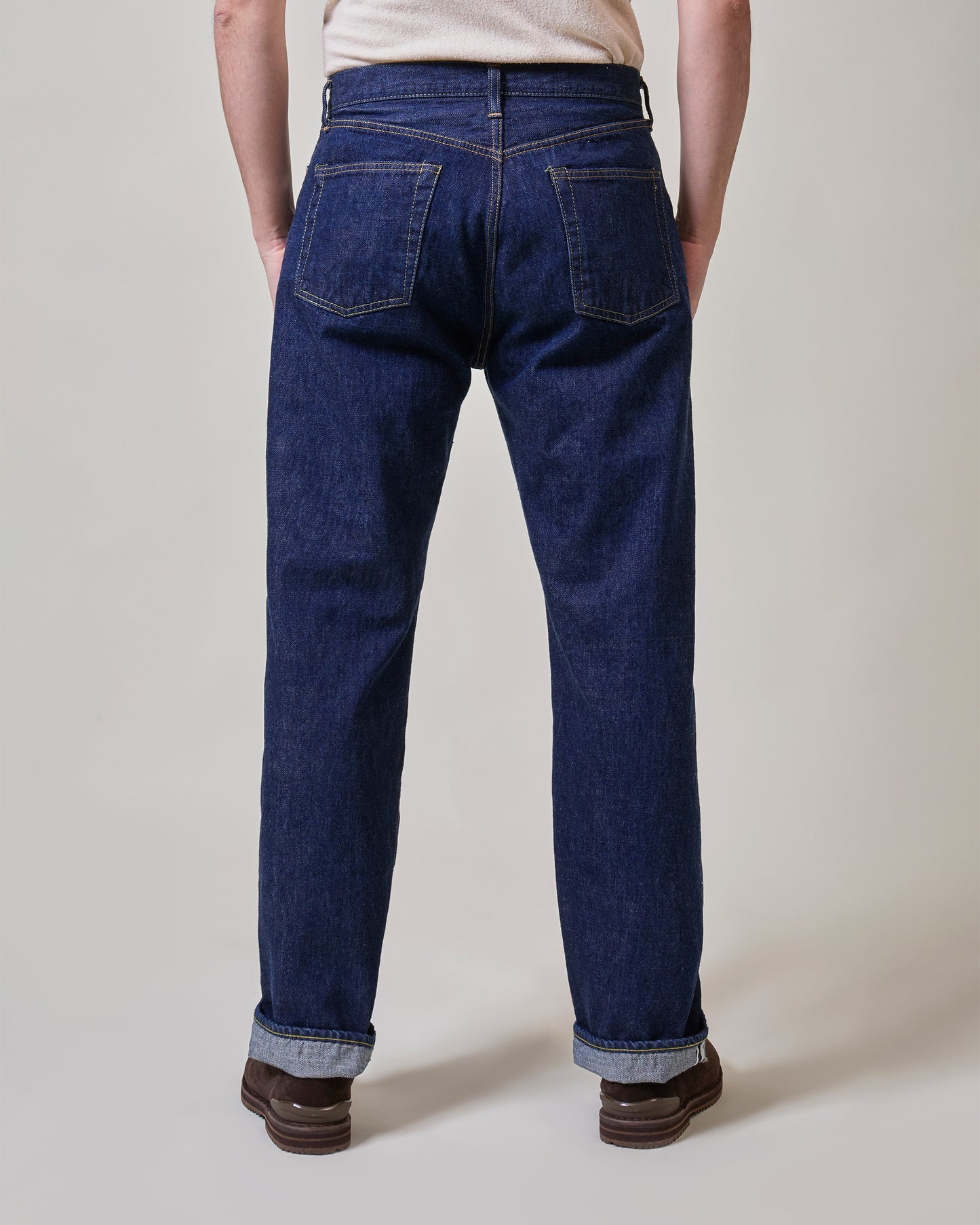 Cotton*Silk Selvage denim pants