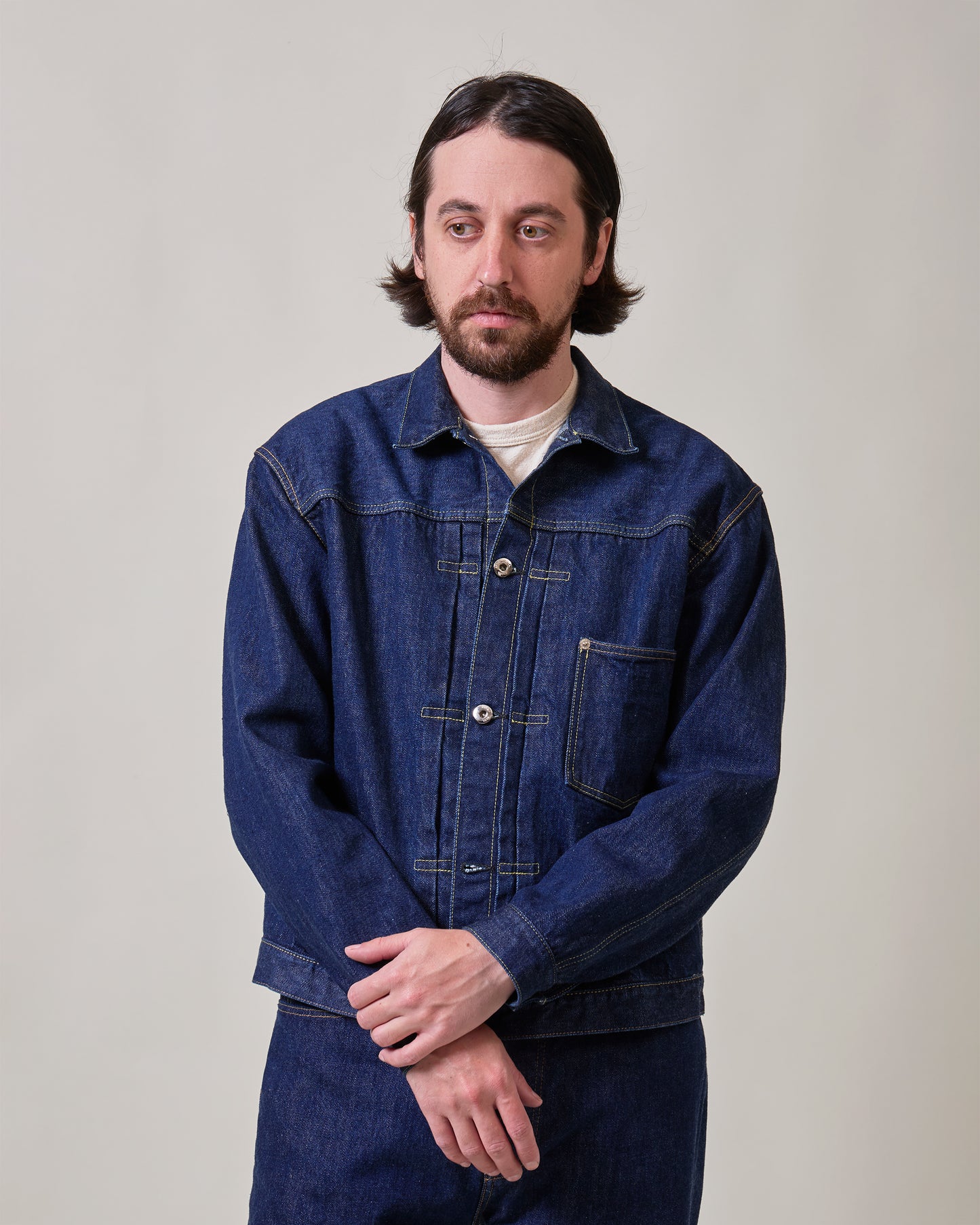 Cotton*Silk Selvage denim jacket