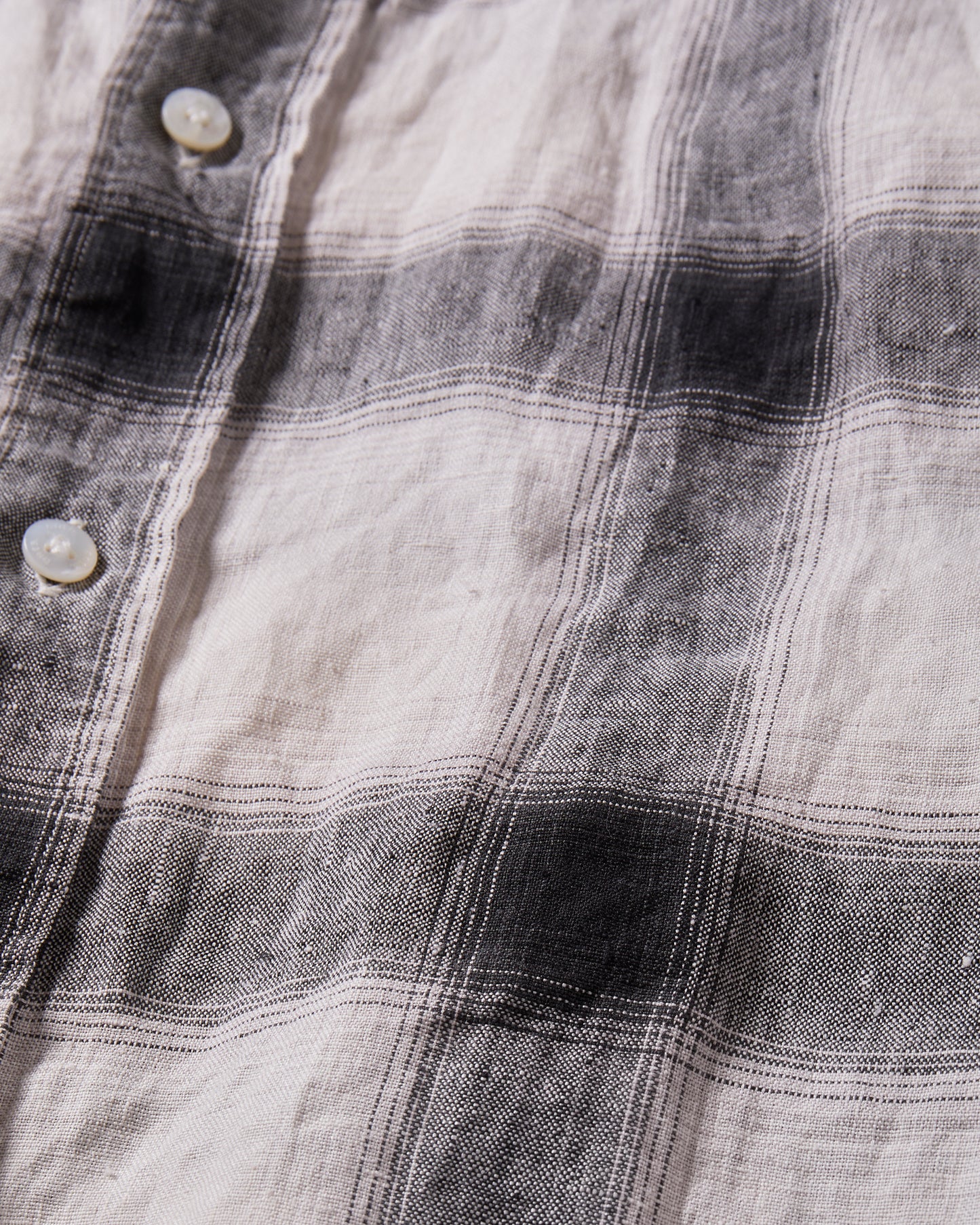 Linen Ombre check shirt