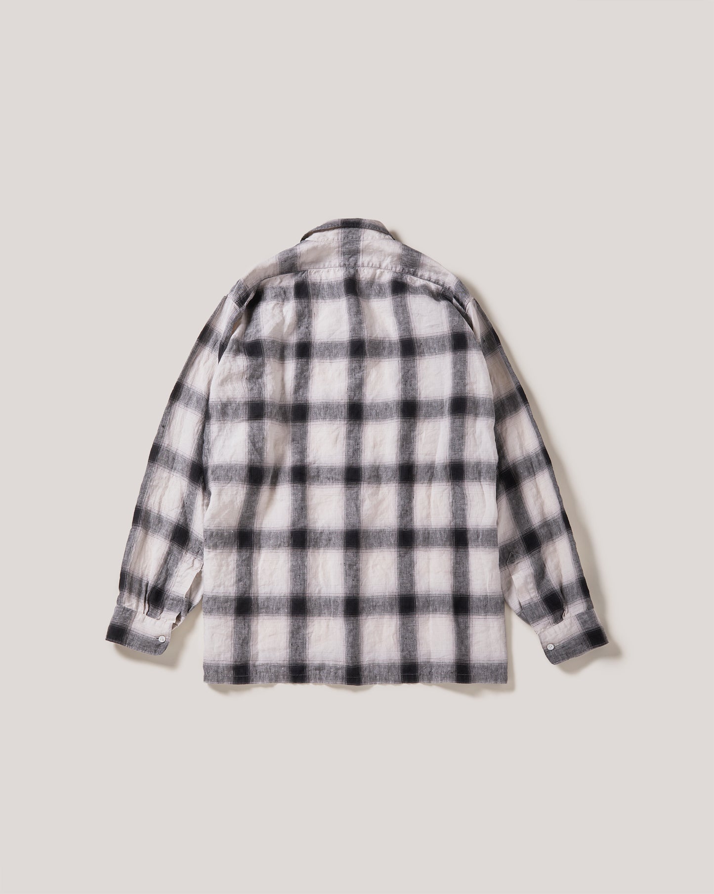 Linen Ombre check shirt